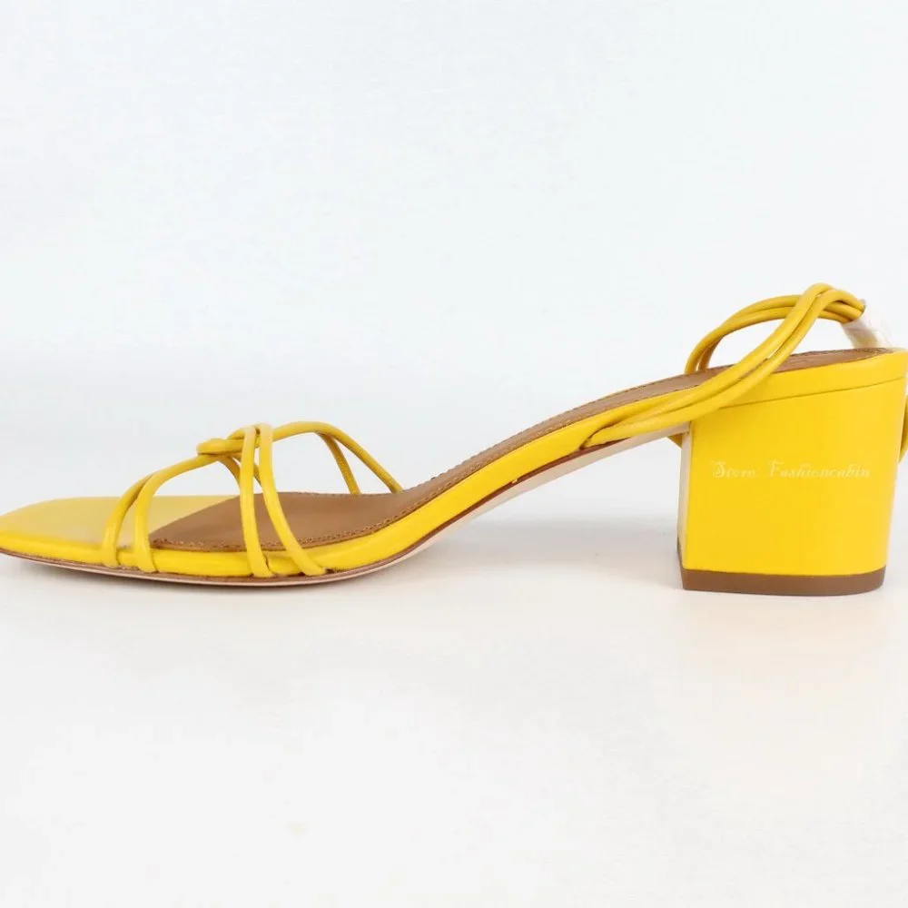 NEW Tory Burch Mini Benton Knot Strap Leather Sandals, US 7.5